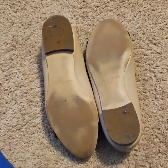 Marc Fisher Beige and Black Flats - Picture 4 of 6